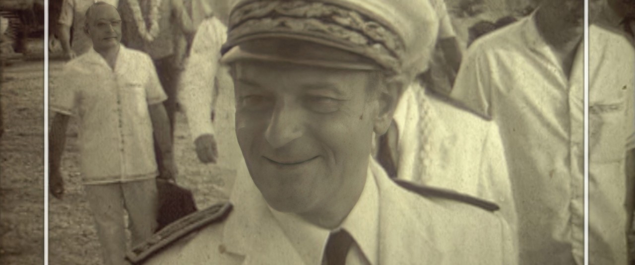 Mémoires de Polynésie - Visite du Haut-commissaire Paul Cousseran à Rangiroa