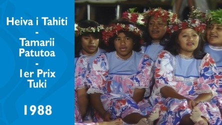 Heiva Taupiti 1988 - Tamari'i Patutoa - 1er Prix Tarava rarotoa (Tuki)
