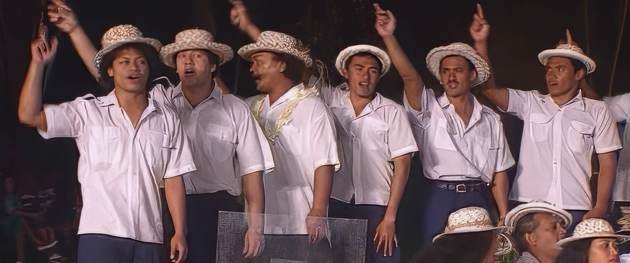 Heiva i Tahiti 1995 - Tamari'i Tahuareva no Tautira - 2ème Prix Tarava rarotoa (Tuki)